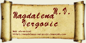 Magdalena Vergović vizit kartica